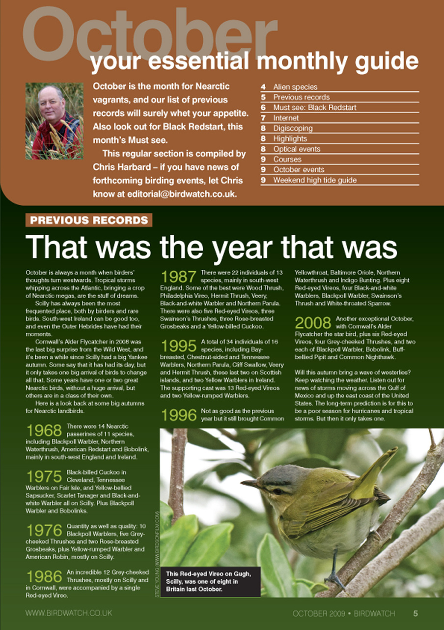 Birdwatch Magazine Preview Pages