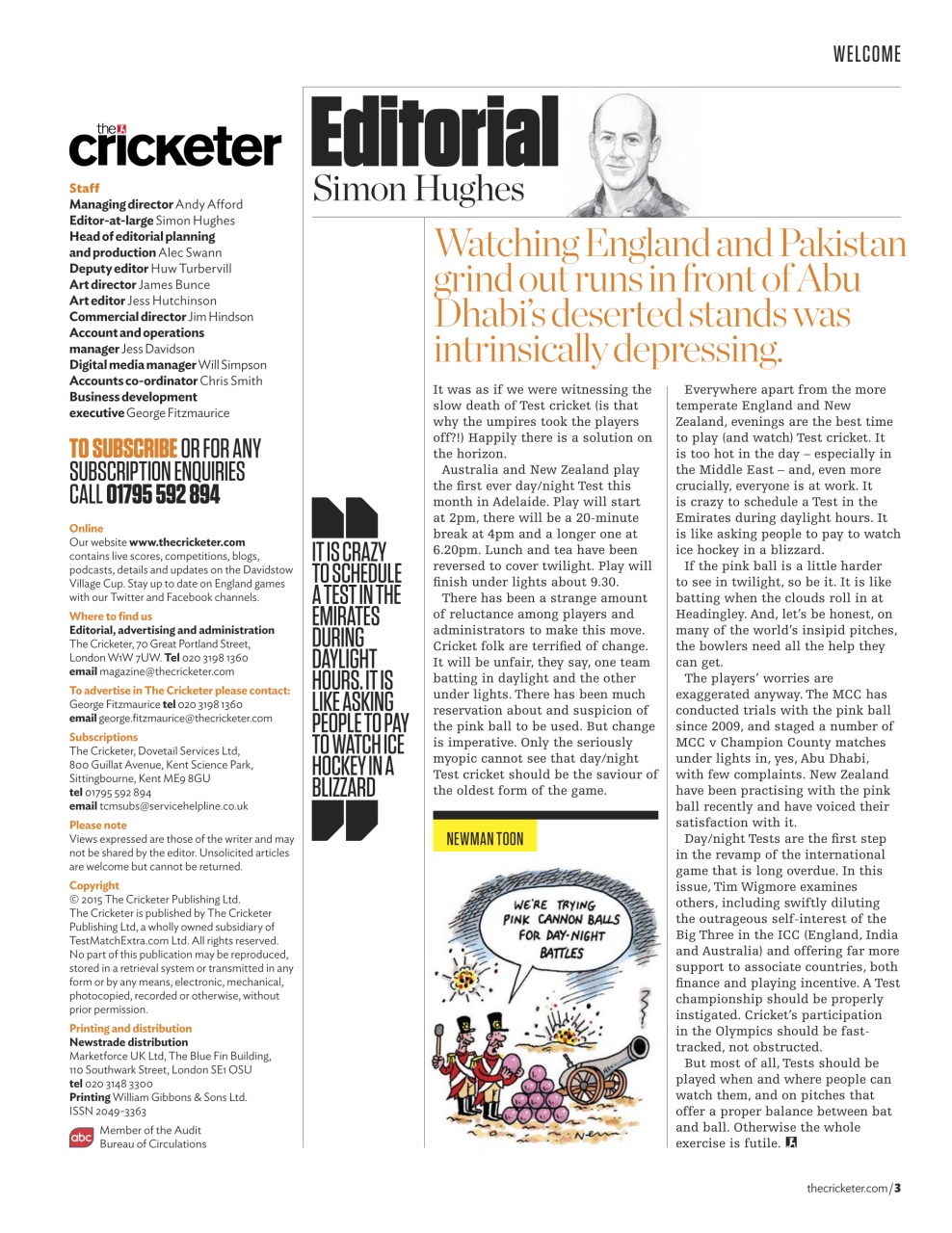 The Cricketer Magazine Preview Pages