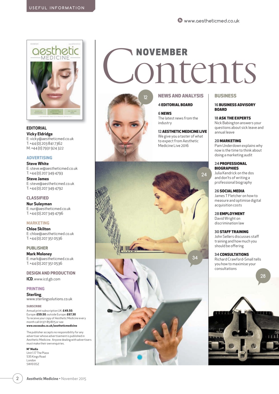 Aesthetic Medicine Preview Pages