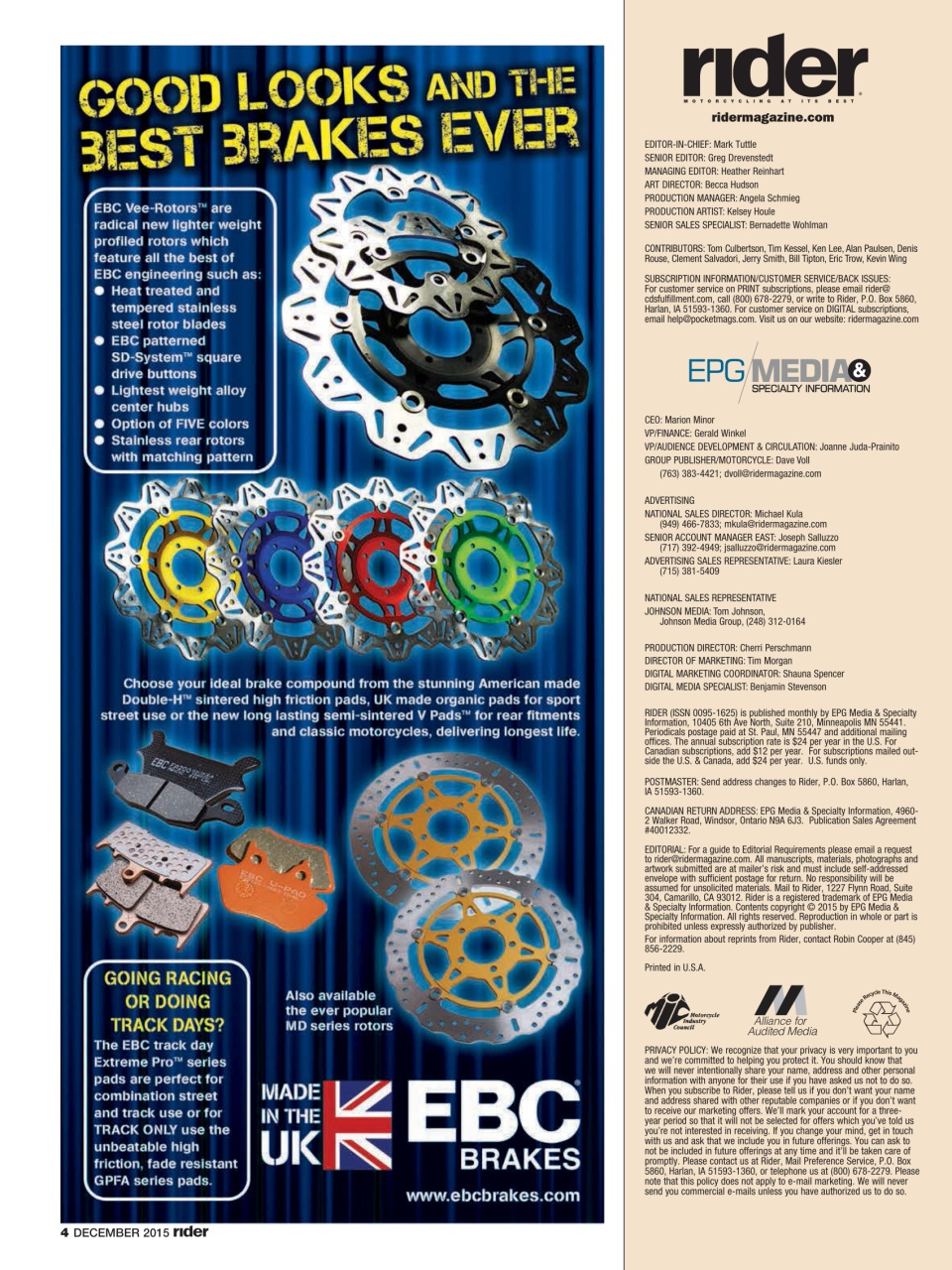 Rider Magazine Preview Pages