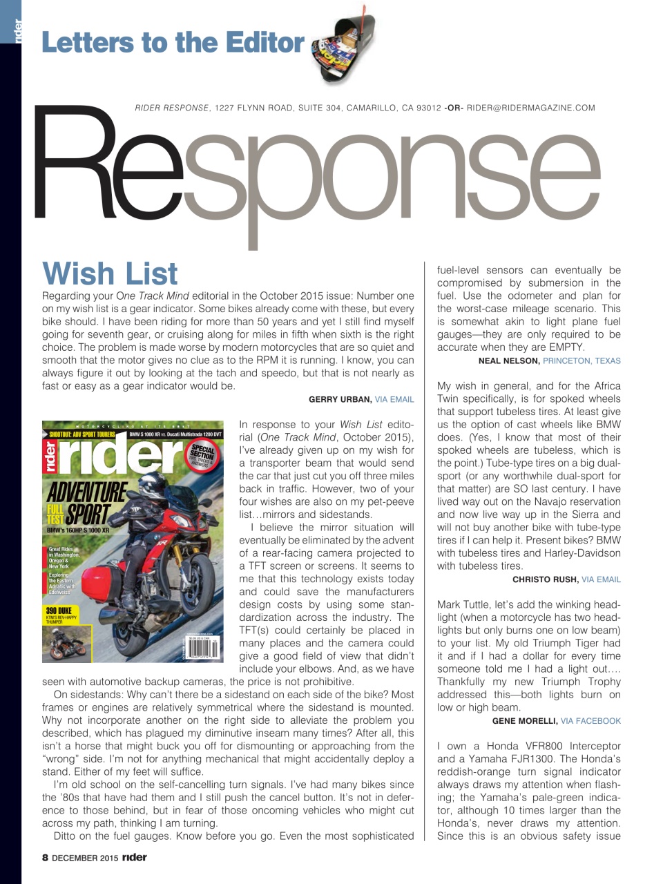 Rider Magazine Preview Pages