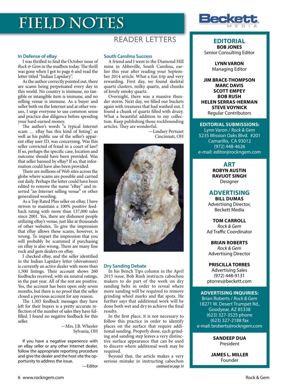 Rock&Gem Magazine Preview Pages