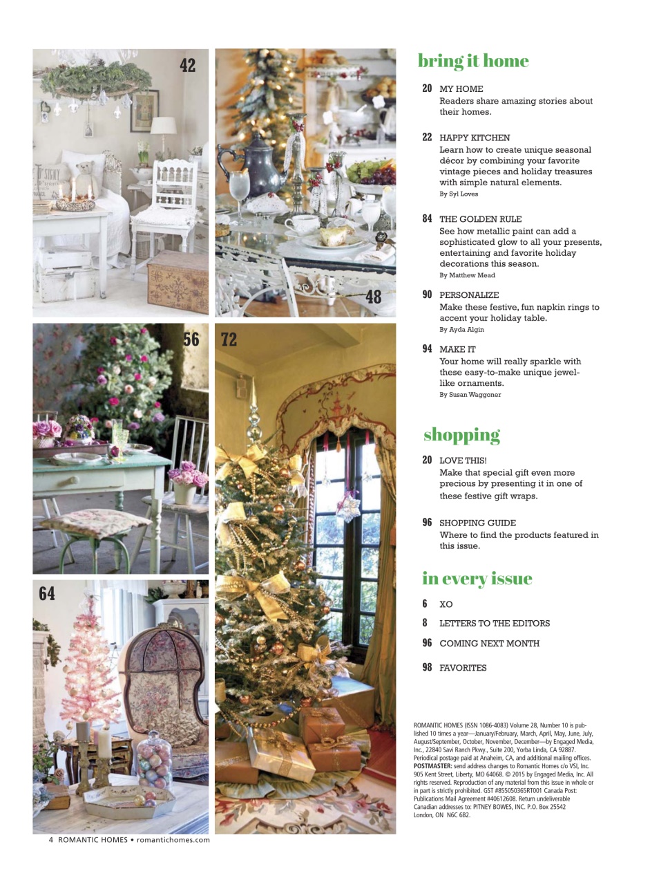 Romantic Homes Preview Pages