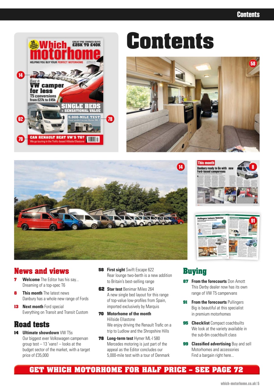 What Motorhome magazine Preview Pages