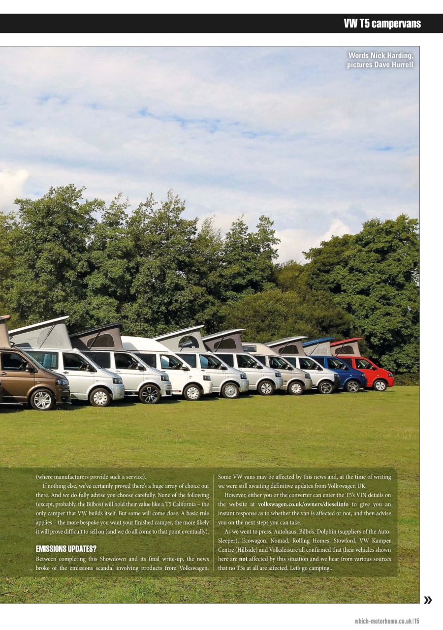 What Motorhome magazine Preview Pages