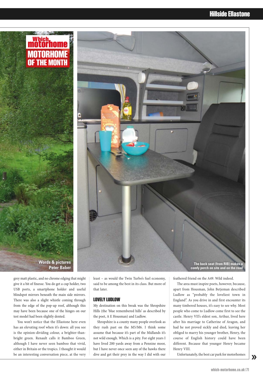 What Motorhome magazine Preview Pages
