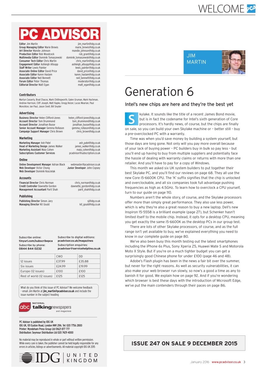 Tech Advisor Preview Pages