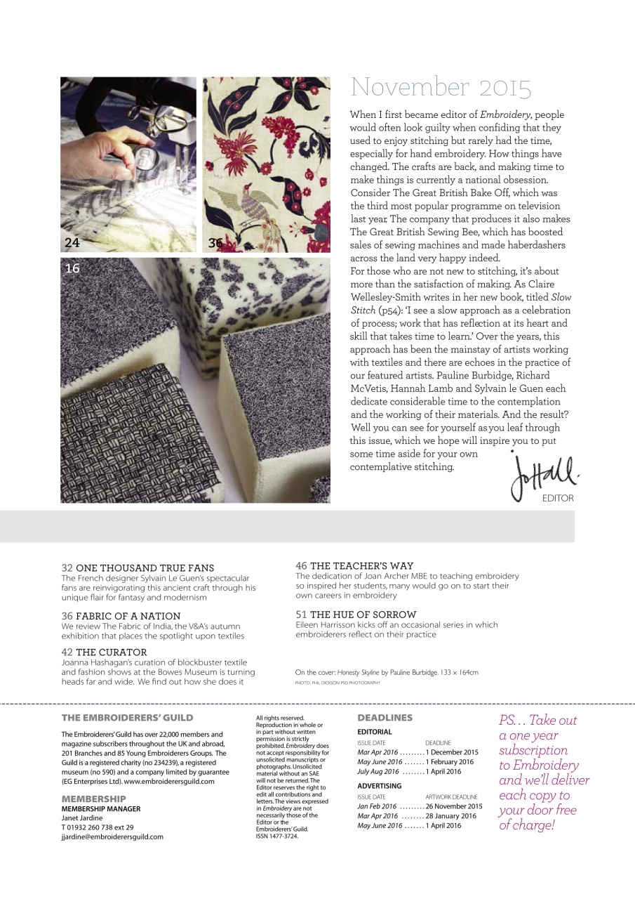 Embroidery Magazine Preview Pages