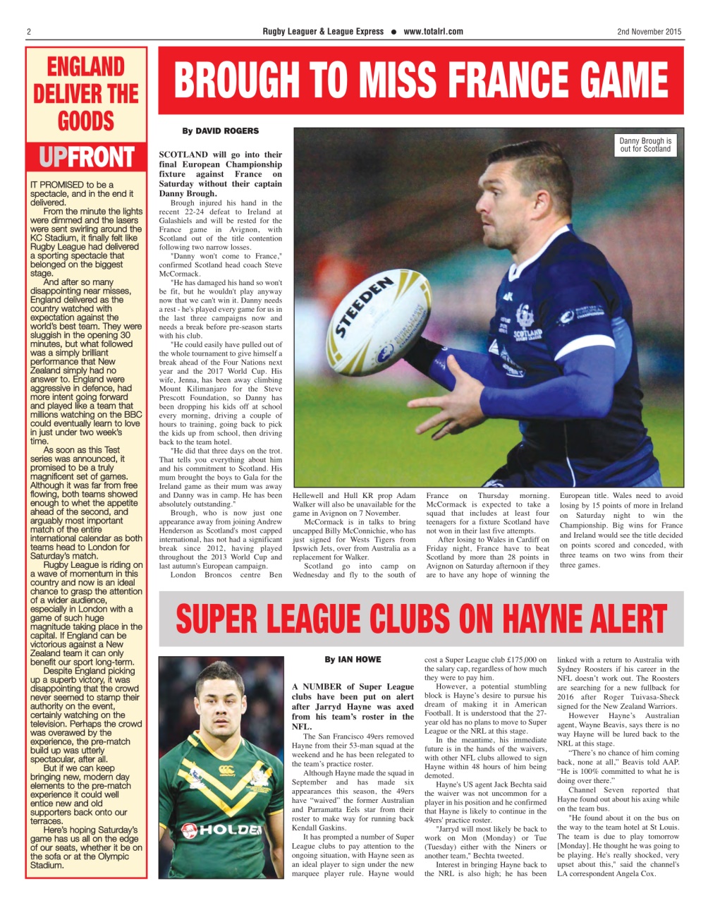 League Express Preview Pages