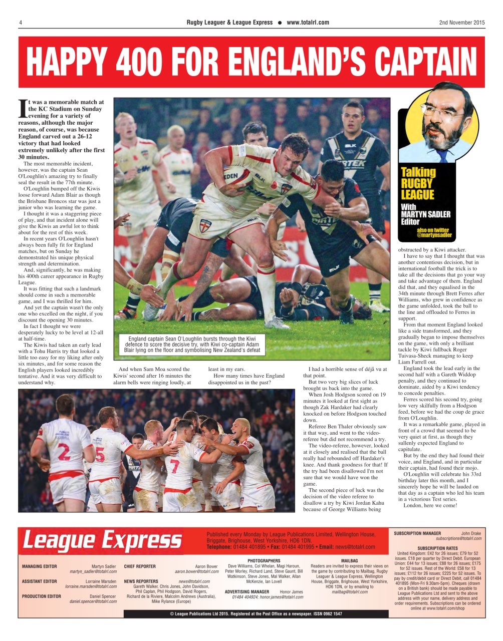 League Express Preview Pages