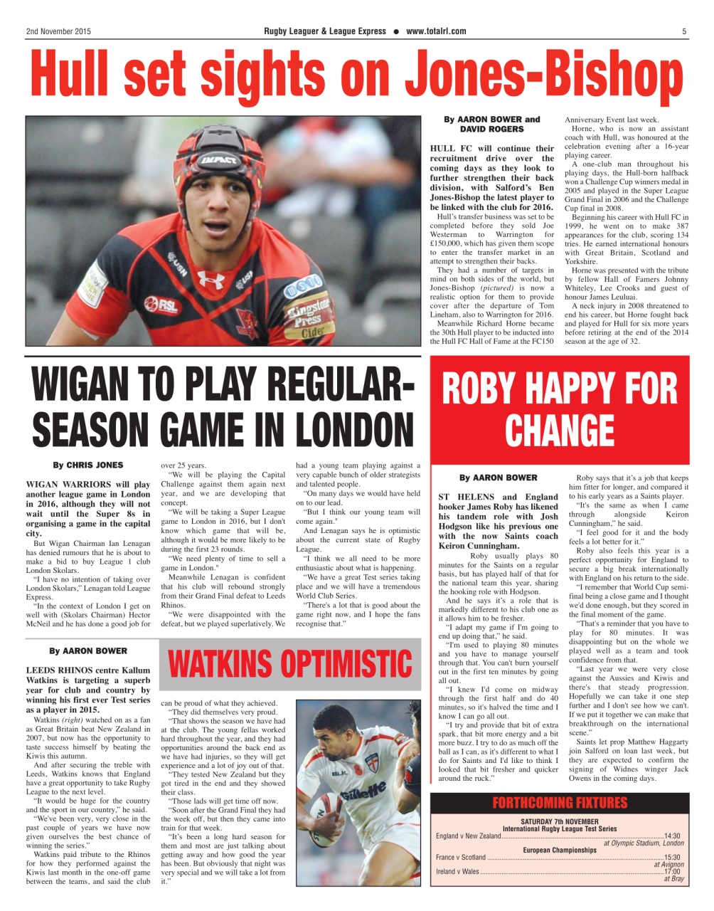 League Express Preview Pages