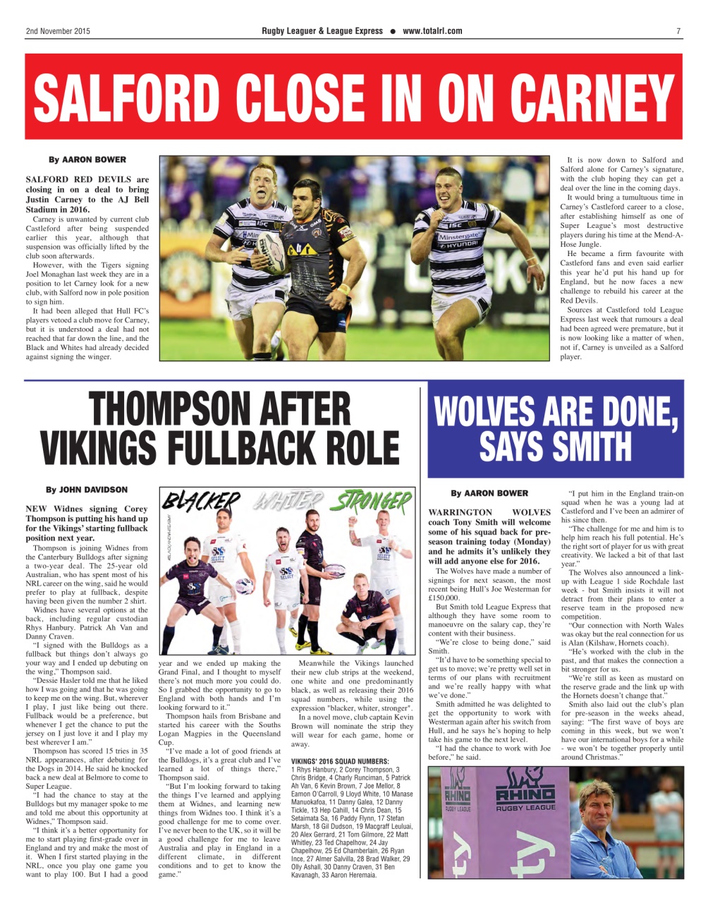 League Express Preview Pages