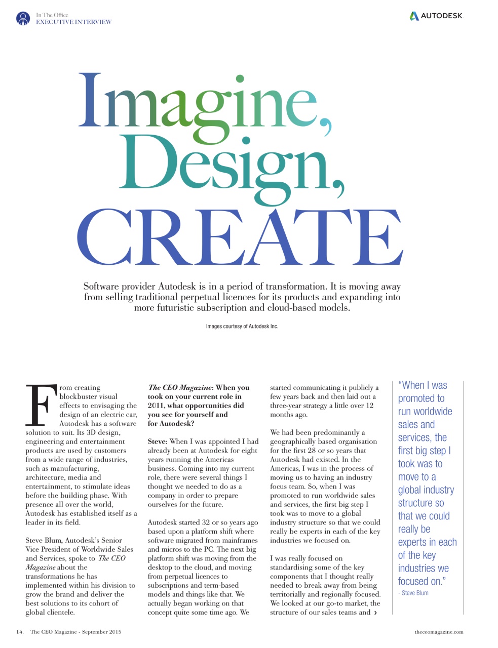 The CEO Magazine EMEA Preview Pages