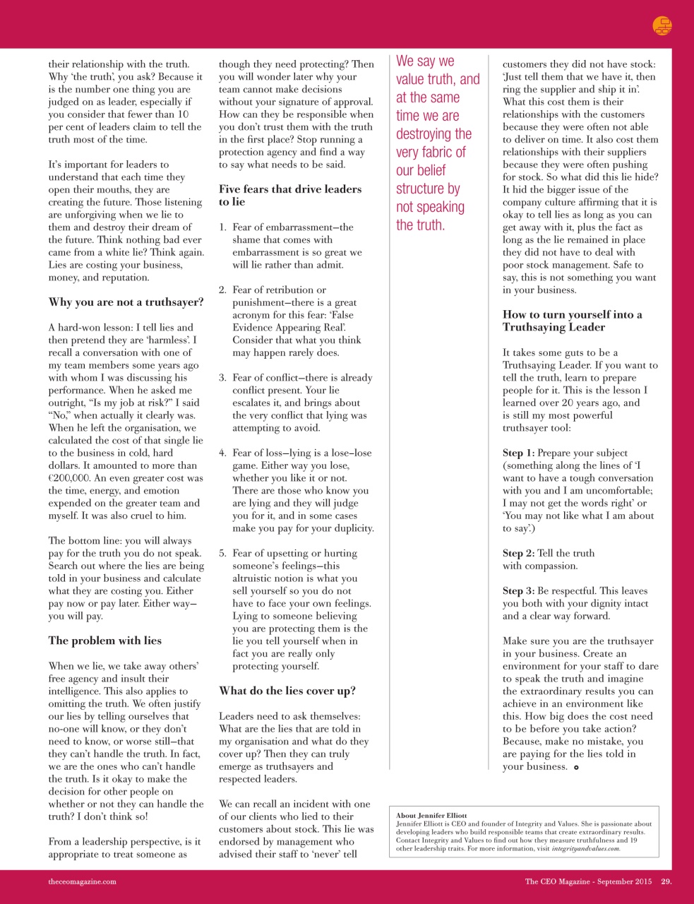 The CEO Magazine EMEA Preview Pages