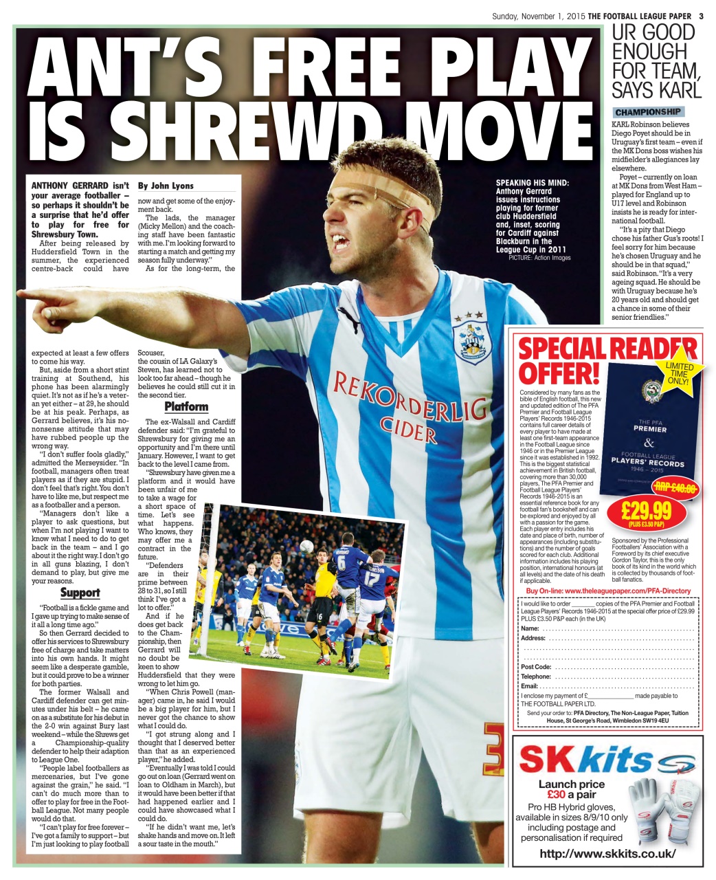 The Football League Paper Preview Pages