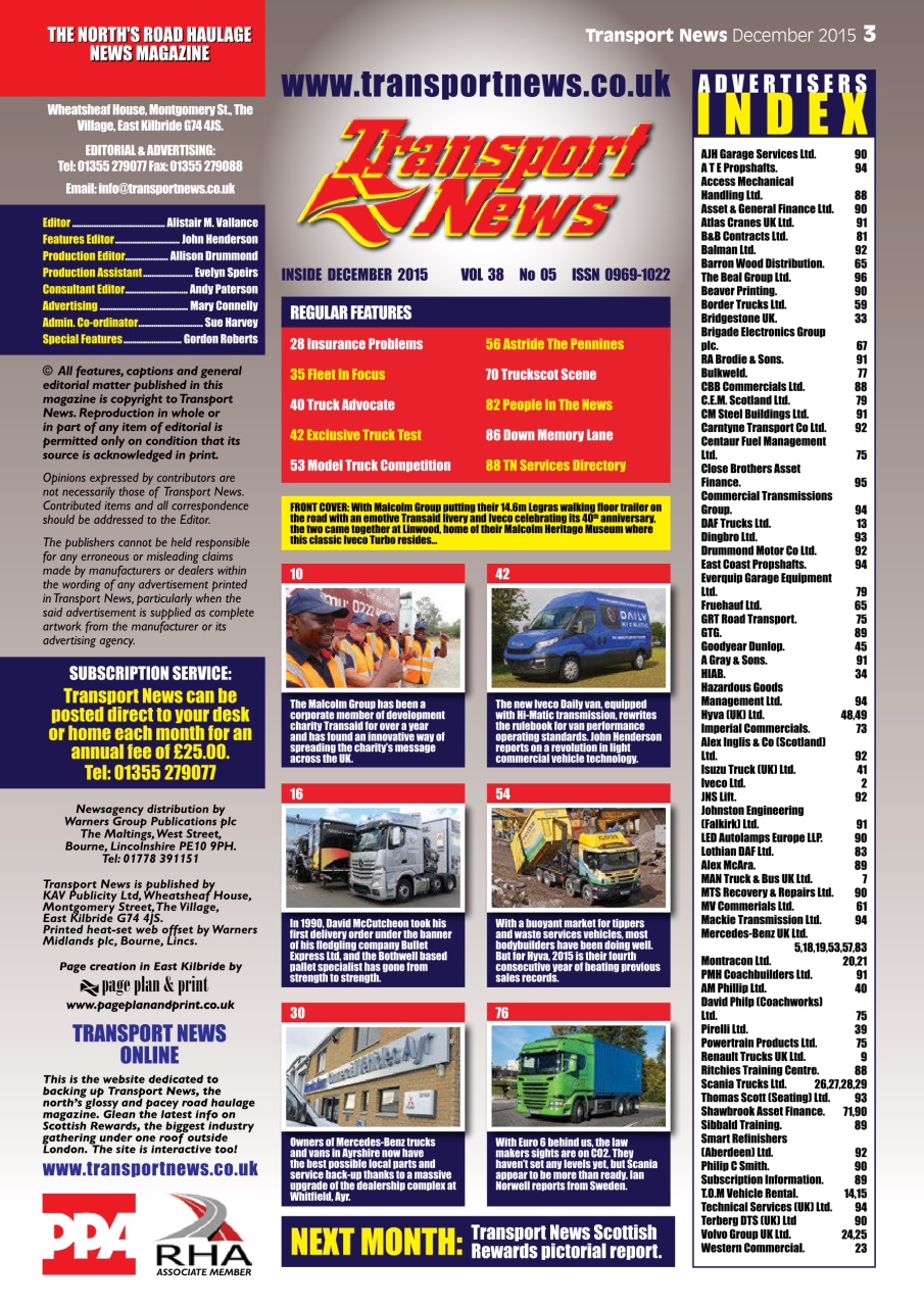 Transport News Preview Pages