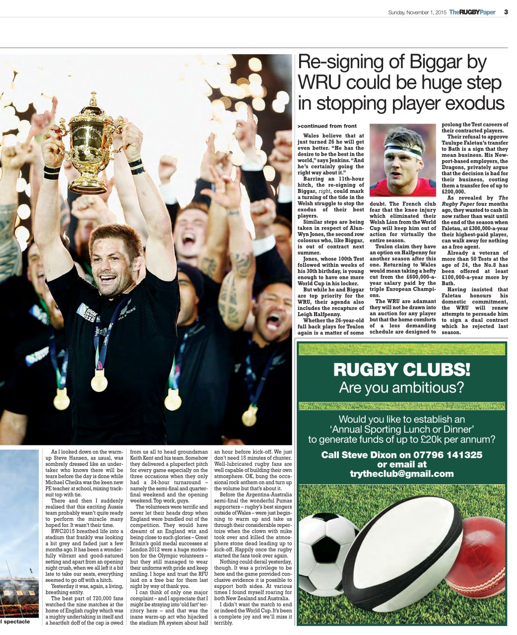 The Rugby Paper Preview Pages