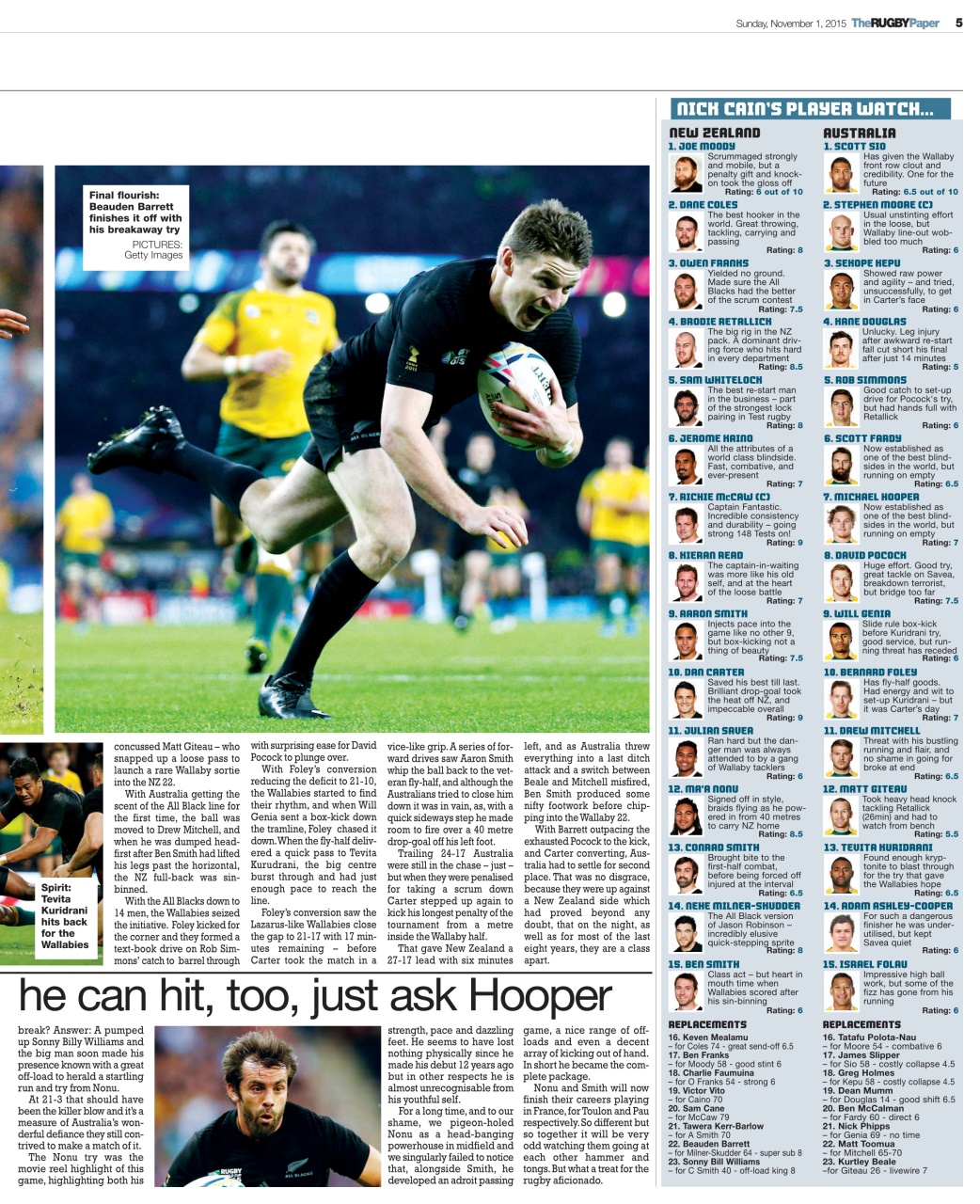 The Rugby Paper Preview Pages