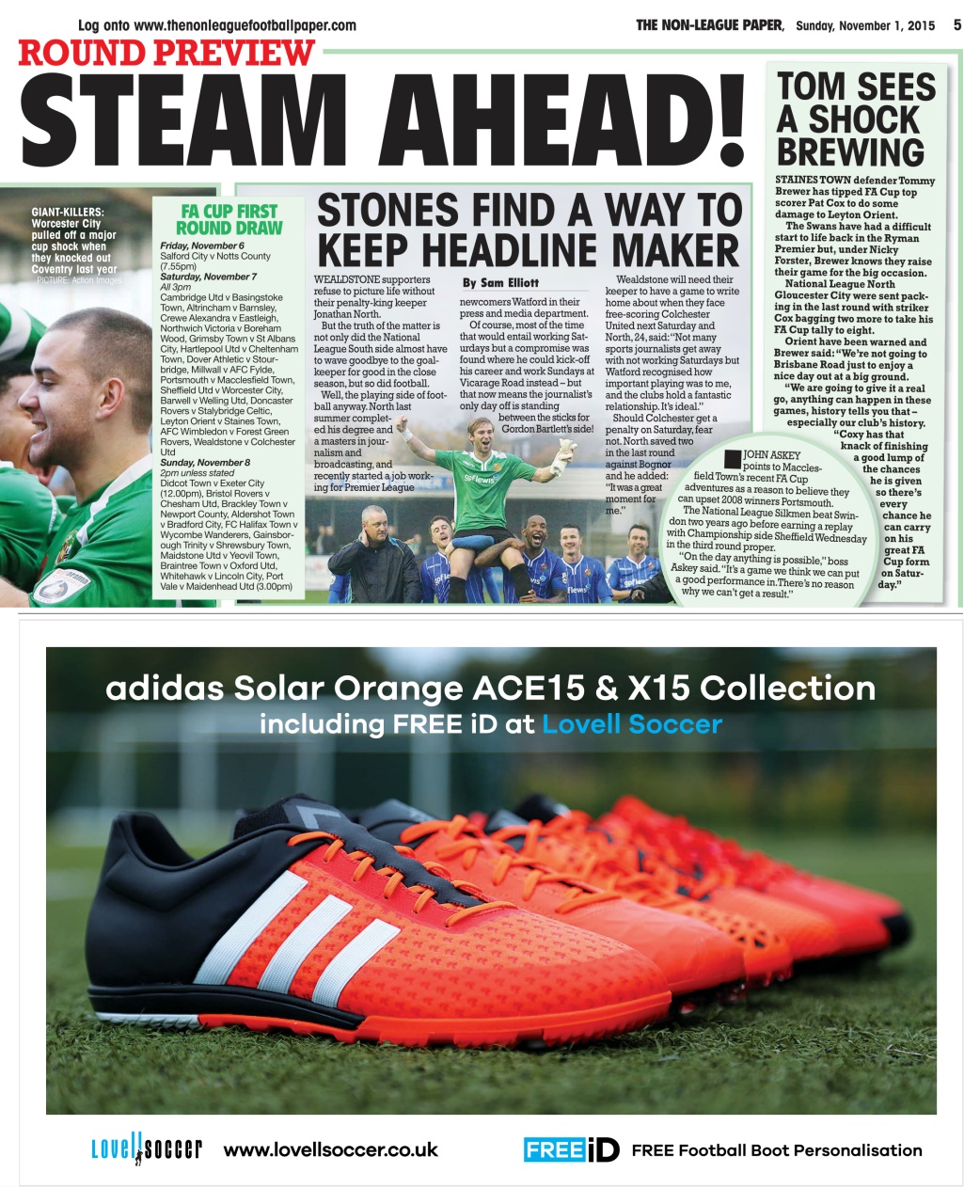 The Non-League Football Paper Preview Pages