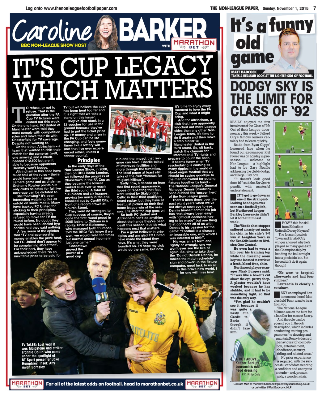The Non-League Football Paper Preview Pages