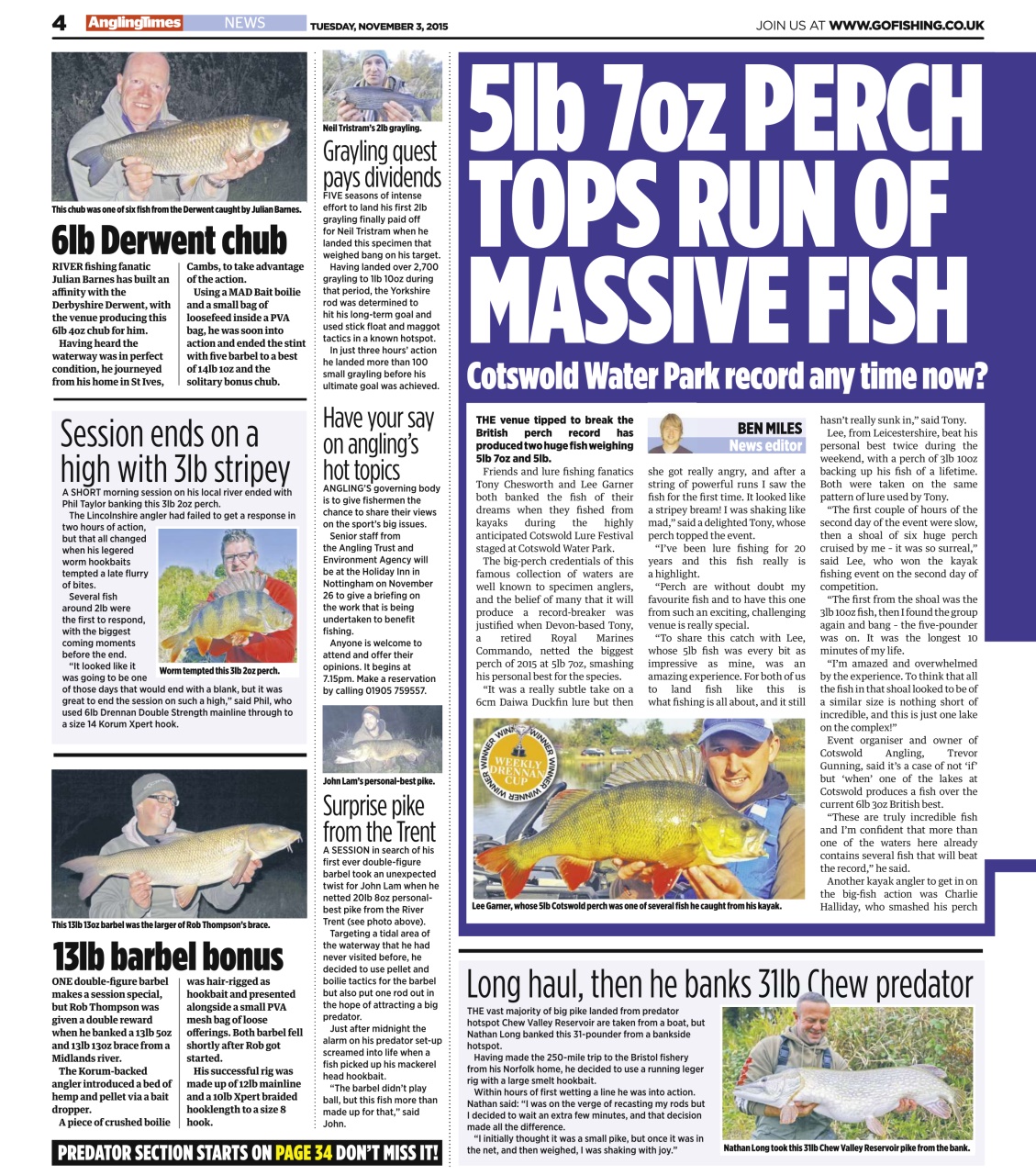Angling Times Preview Pages