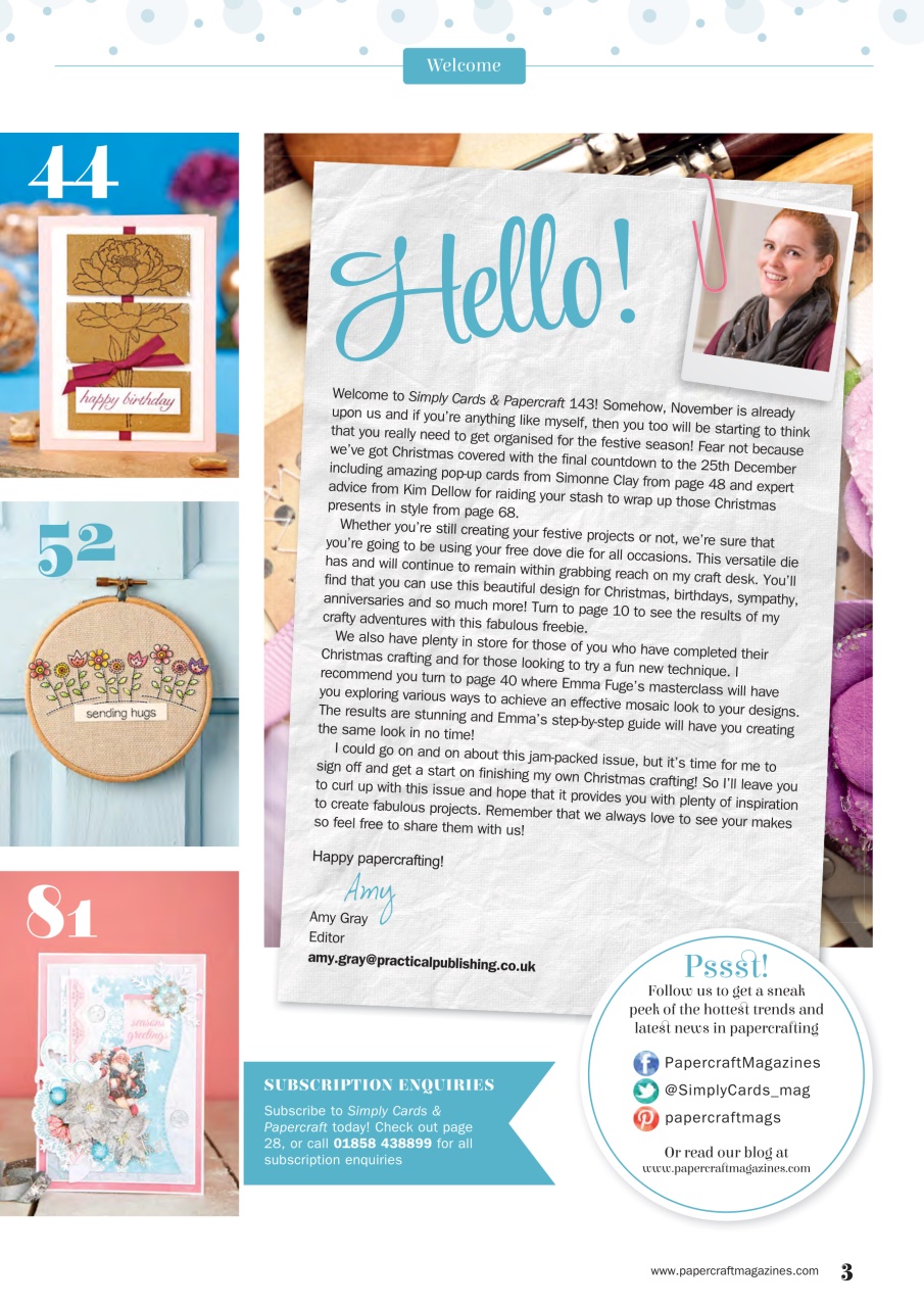 Simply Cards & Papercraft Preview Pages