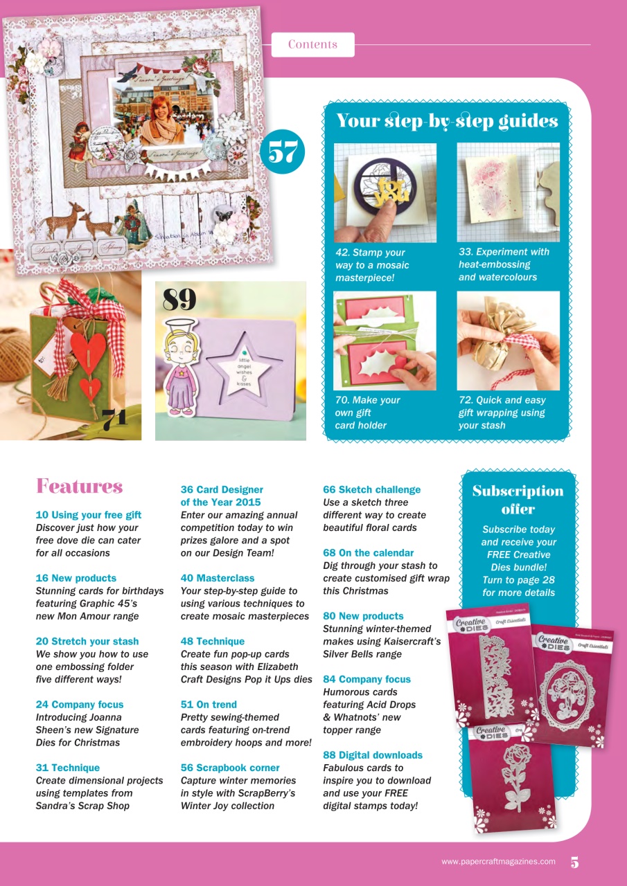 Simply Cards & Papercraft Preview Pages