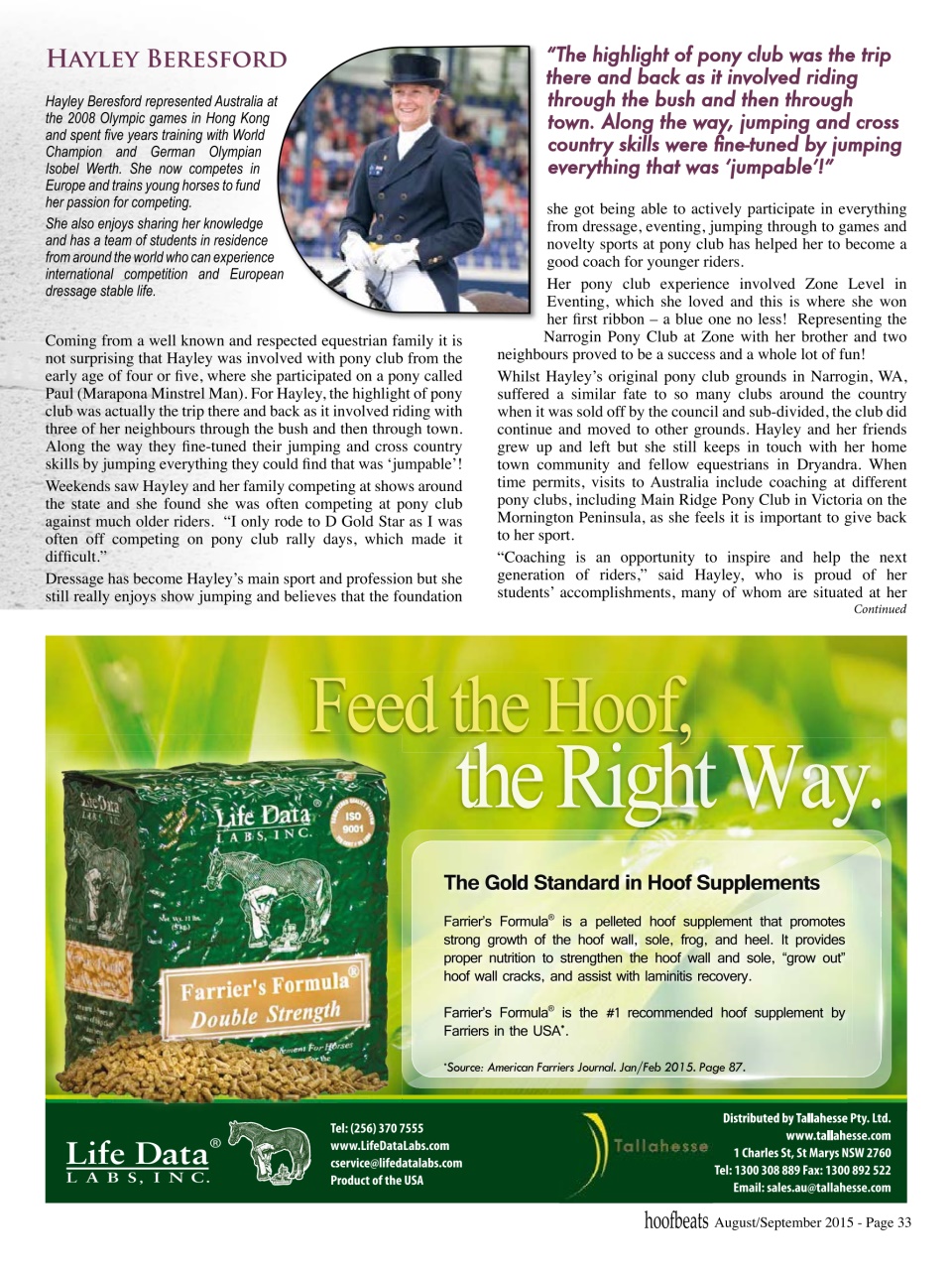 Hoofbeats Preview Pages