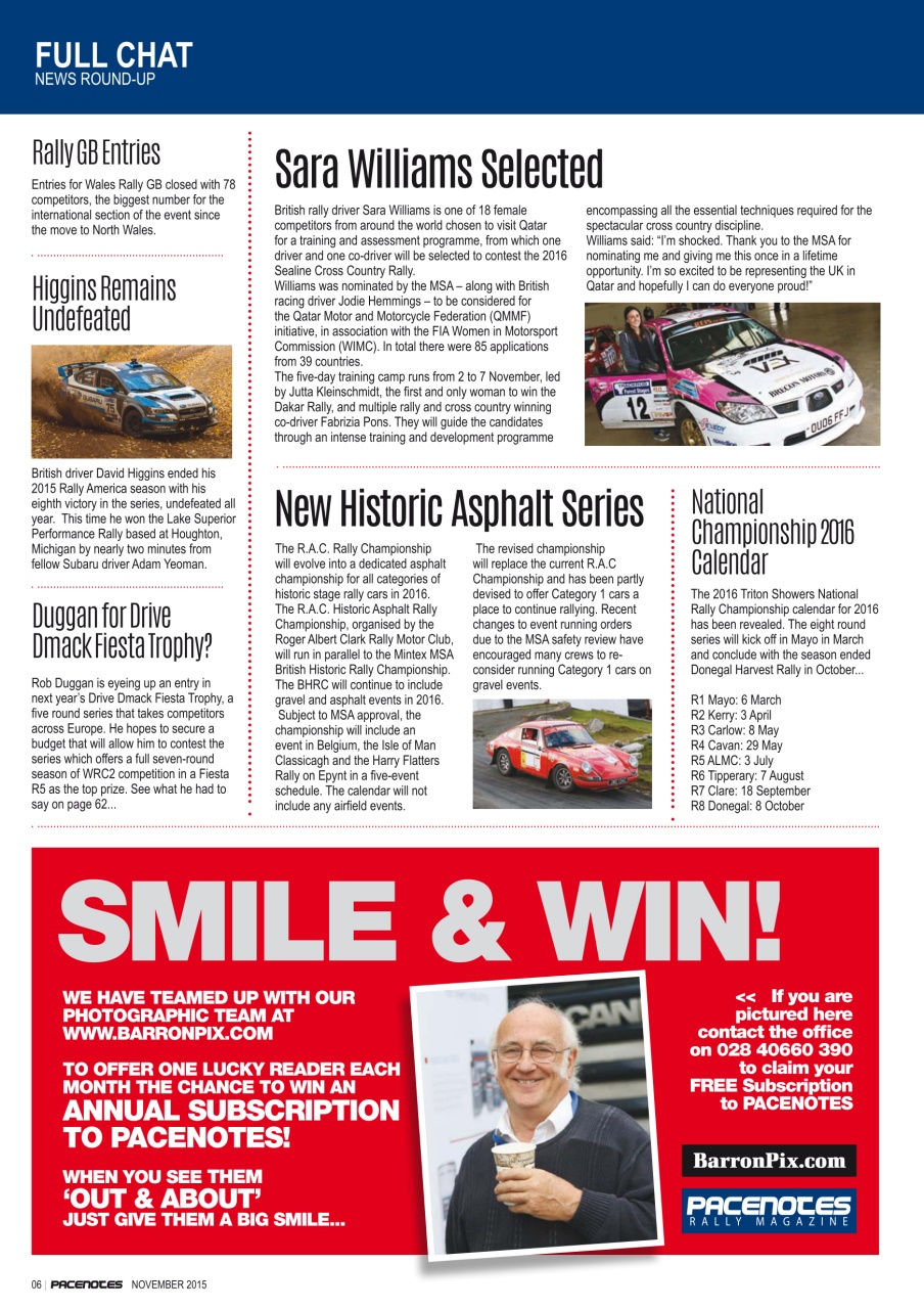 Pacenotes Rally magazine Preview Pages