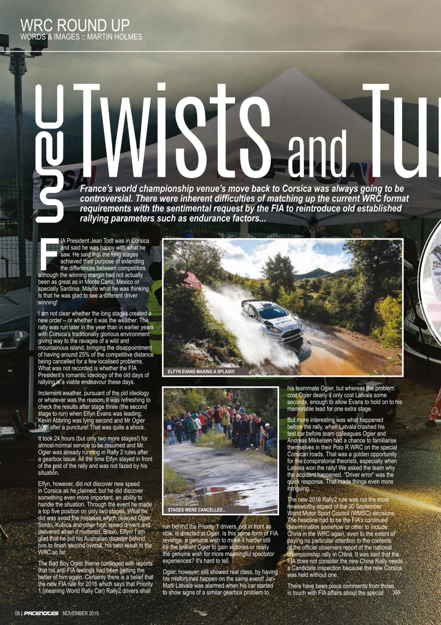 Pacenotes Rally magazine Preview Pages