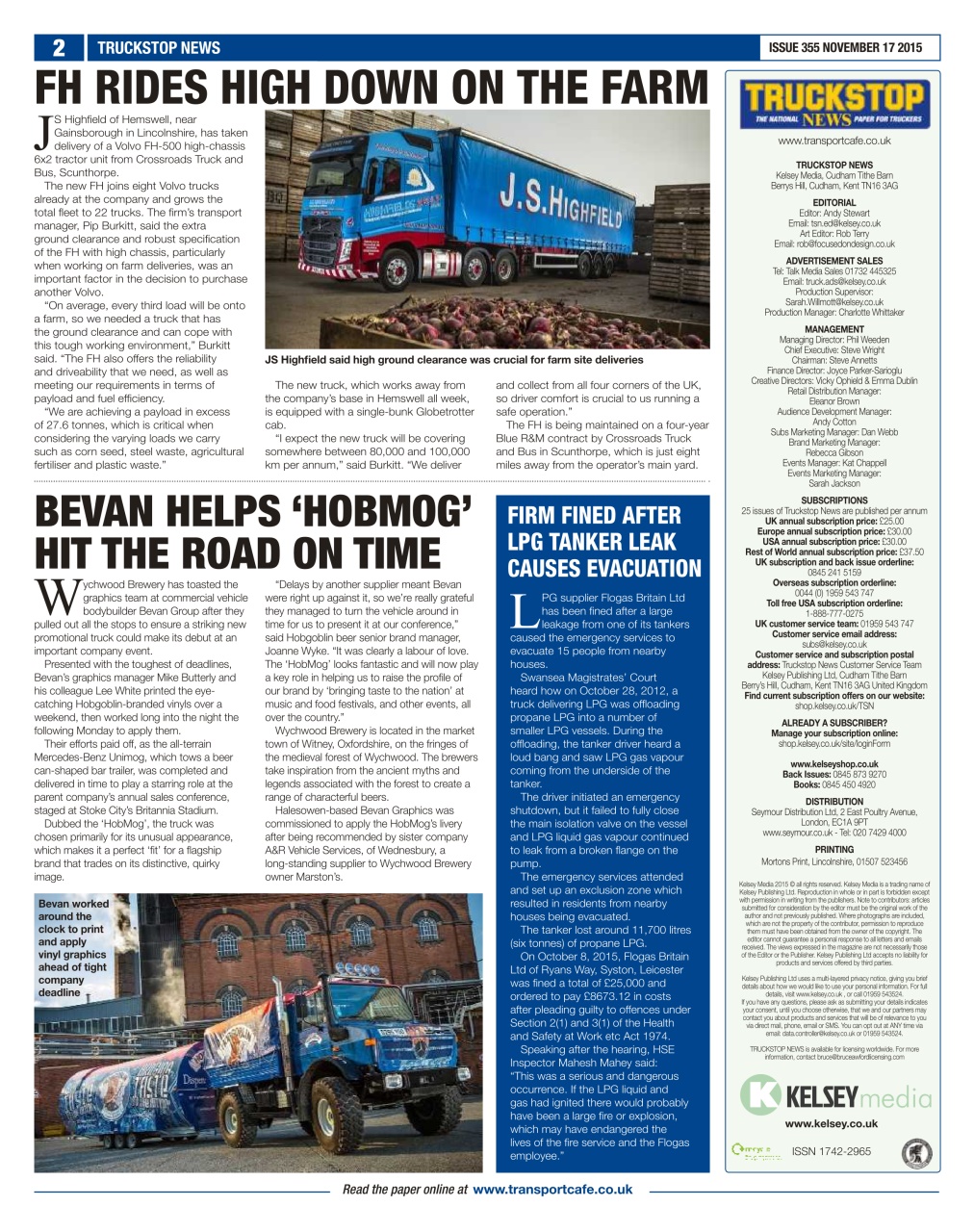 Truckstop News Preview Pages