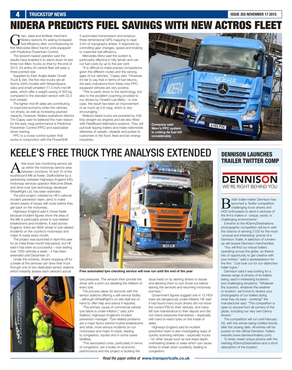 Truckstop News Preview Pages