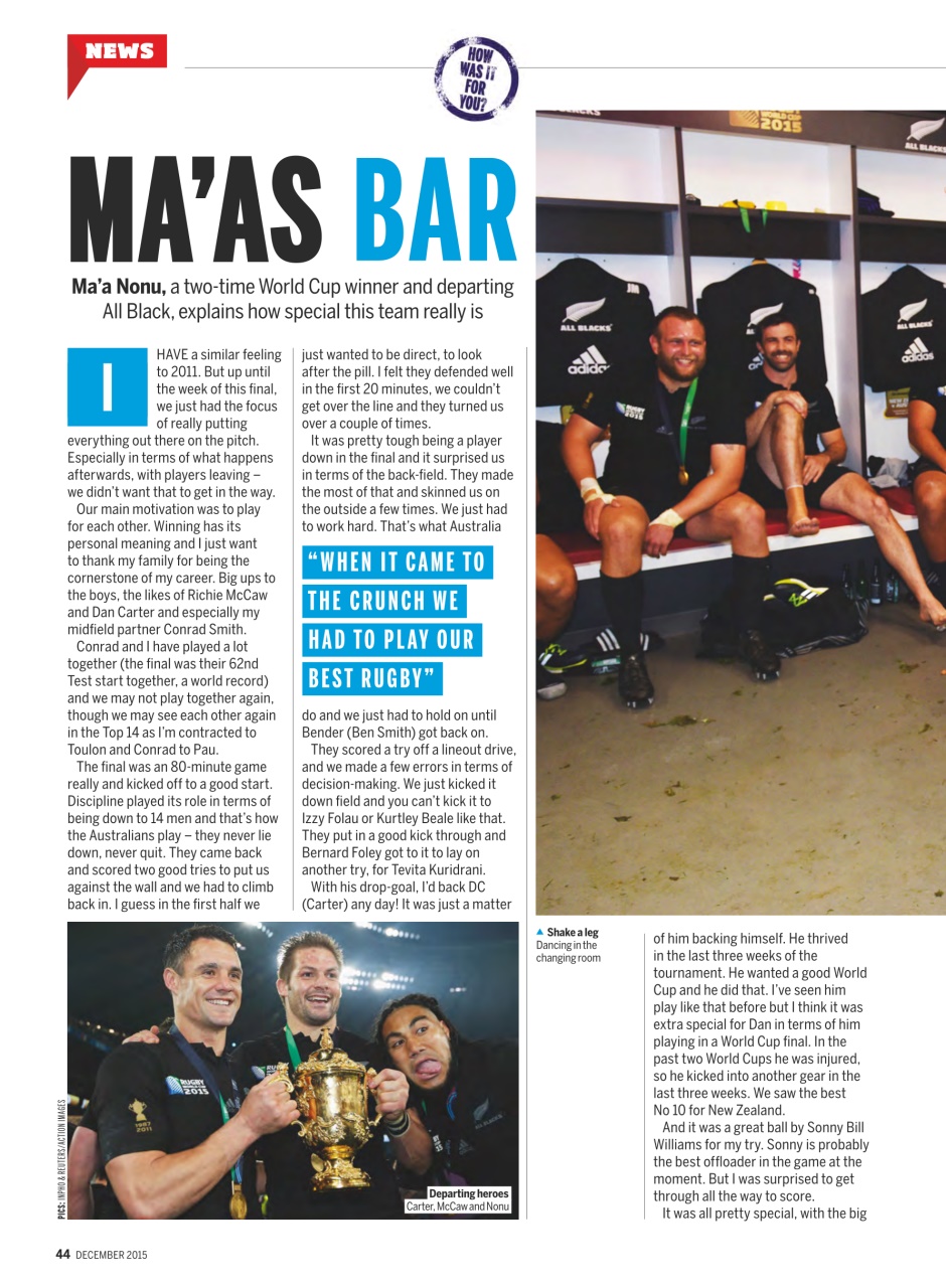 Rugby World Preview Pages