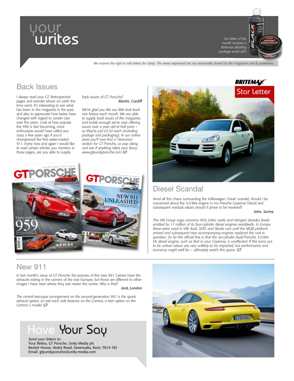 GT Porsche Preview Pages