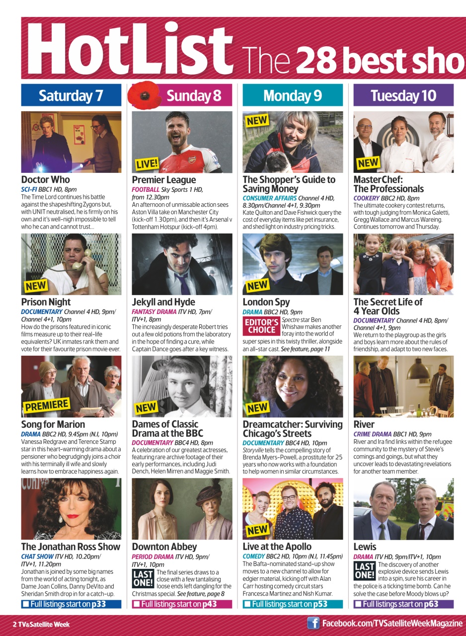 TV & Satellite Week Preview Pages