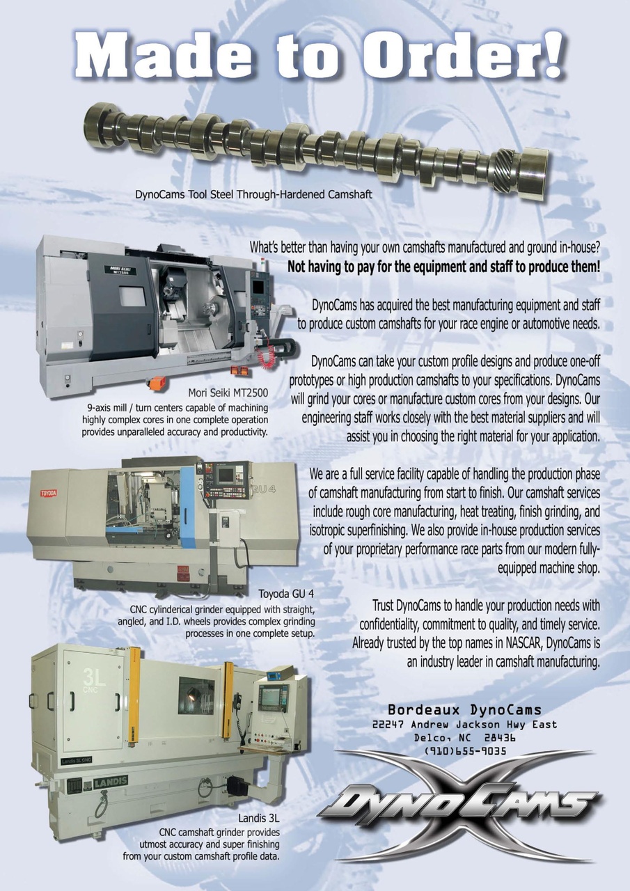 Race Engine Technology Preview Pages