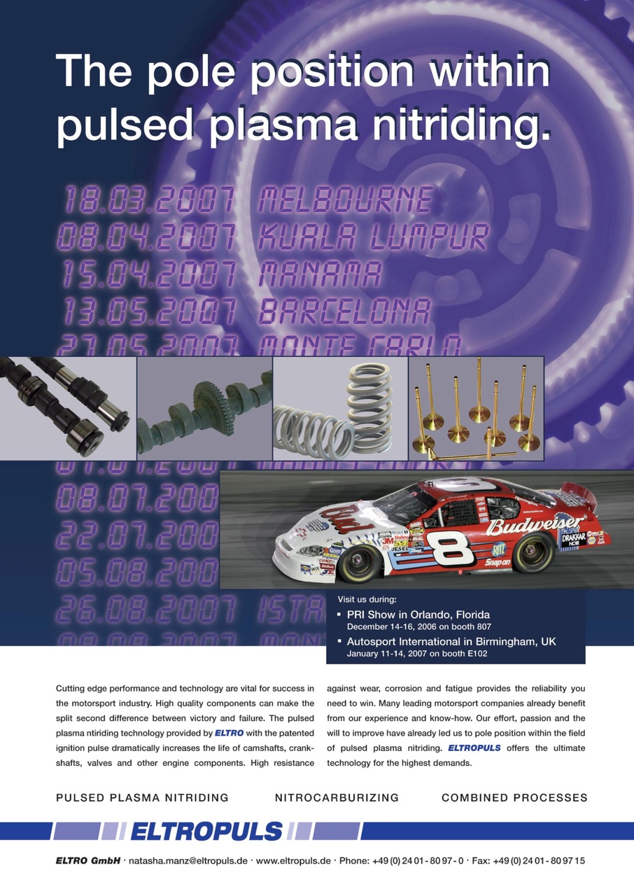 Race Engine Technology Preview Pages