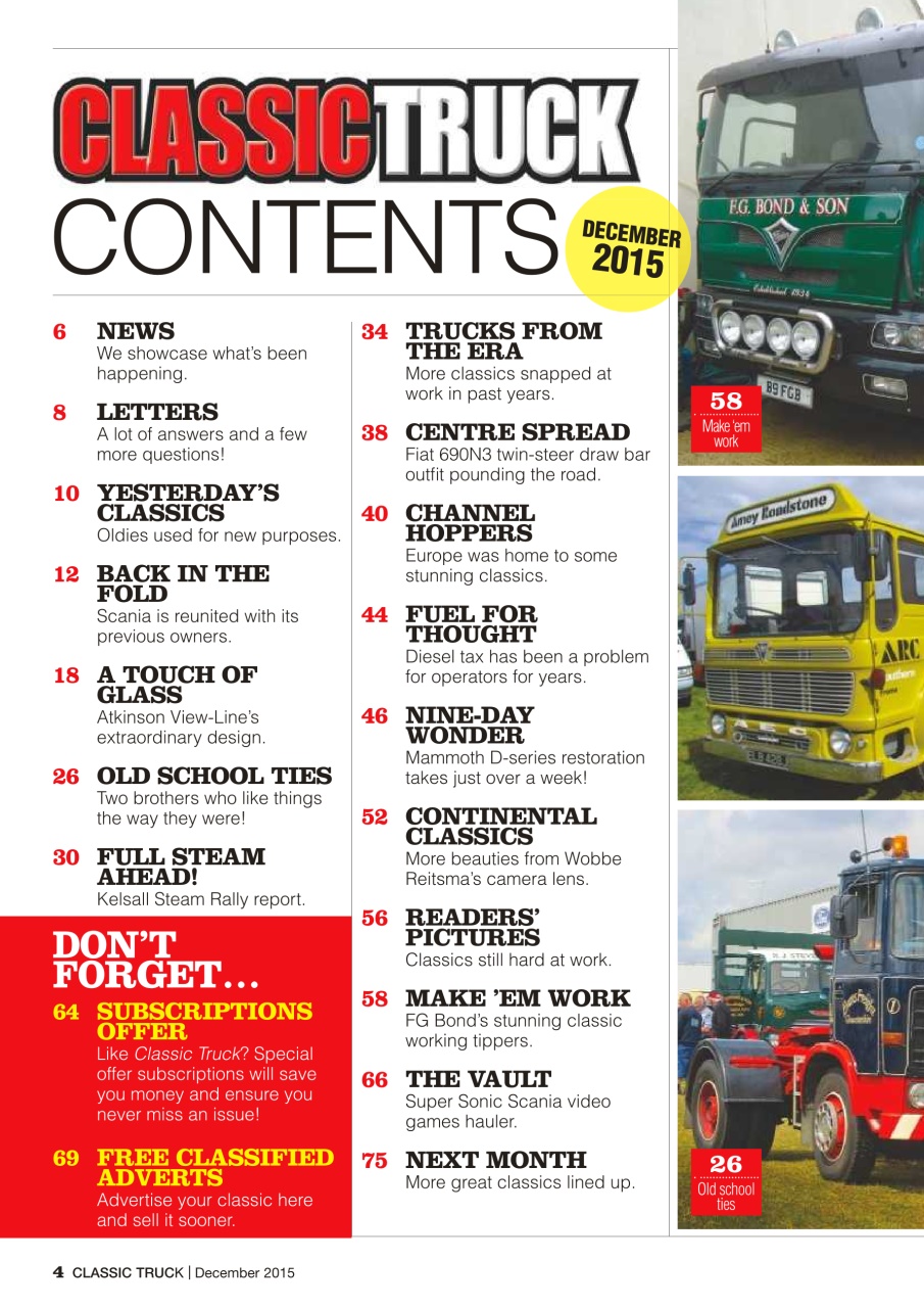 Classic Truck (OLD) Preview Pages