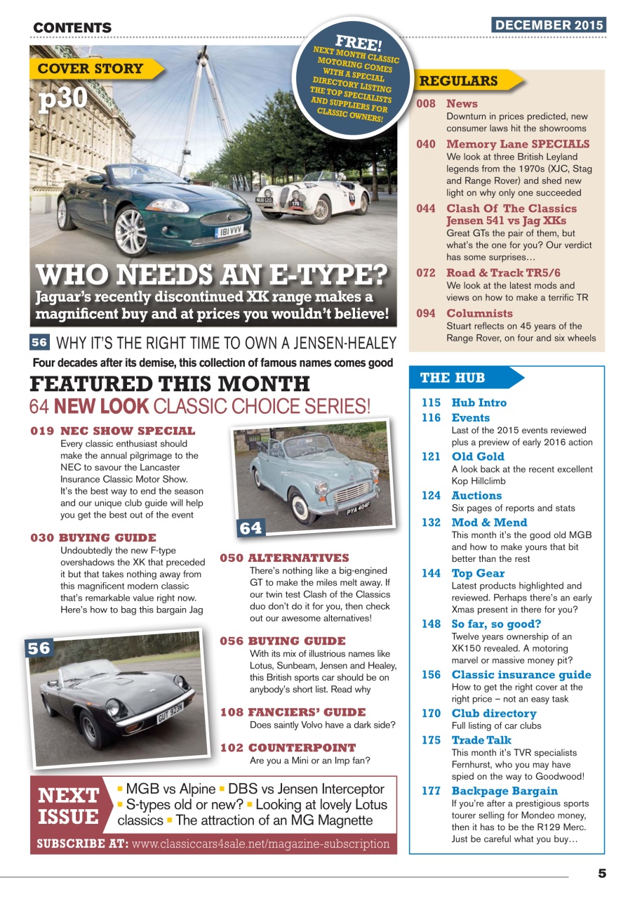 Classic Motoring Preview Pages