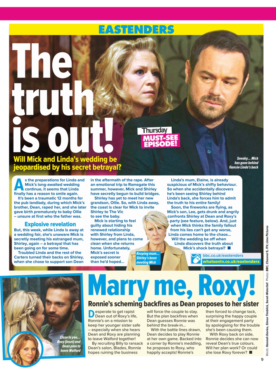 What's on TV Preview Pages