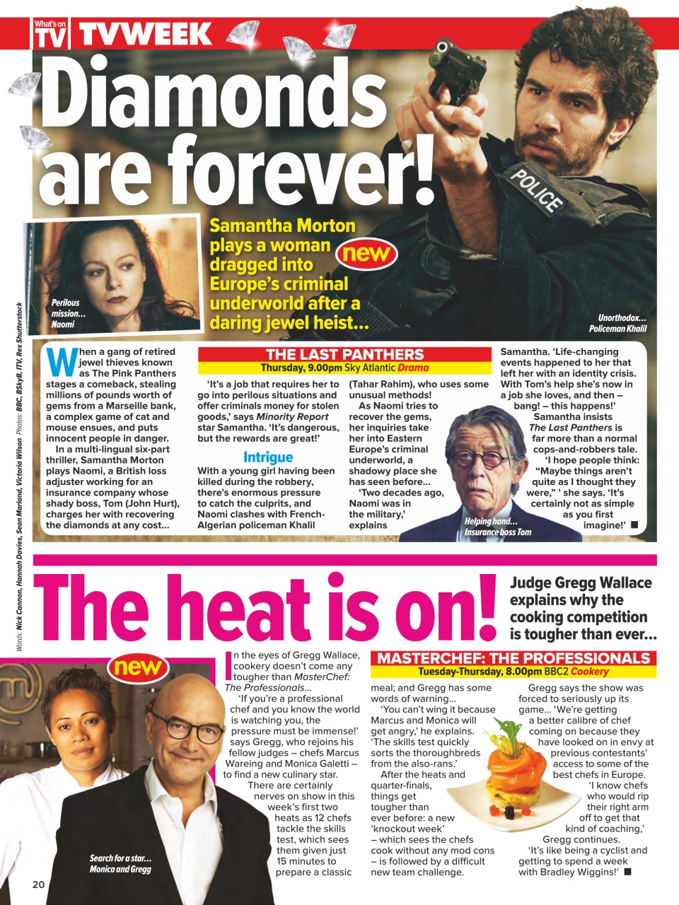 What's on TV Preview Pages