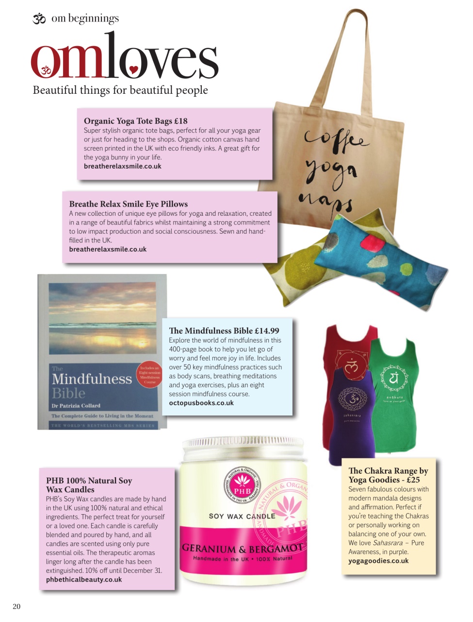 OM Yoga Magazine Preview Pages