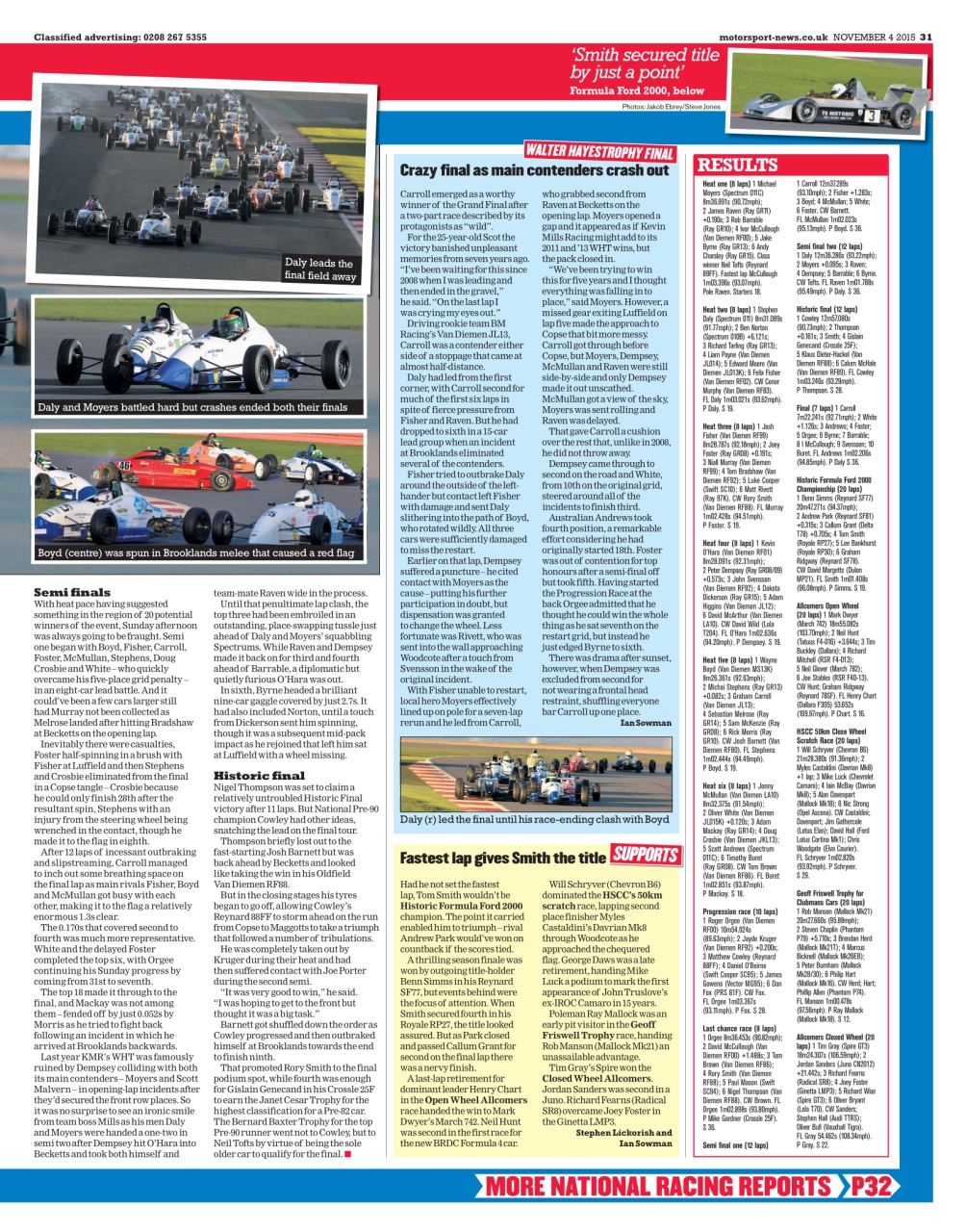 Motorsport News Preview Pages
