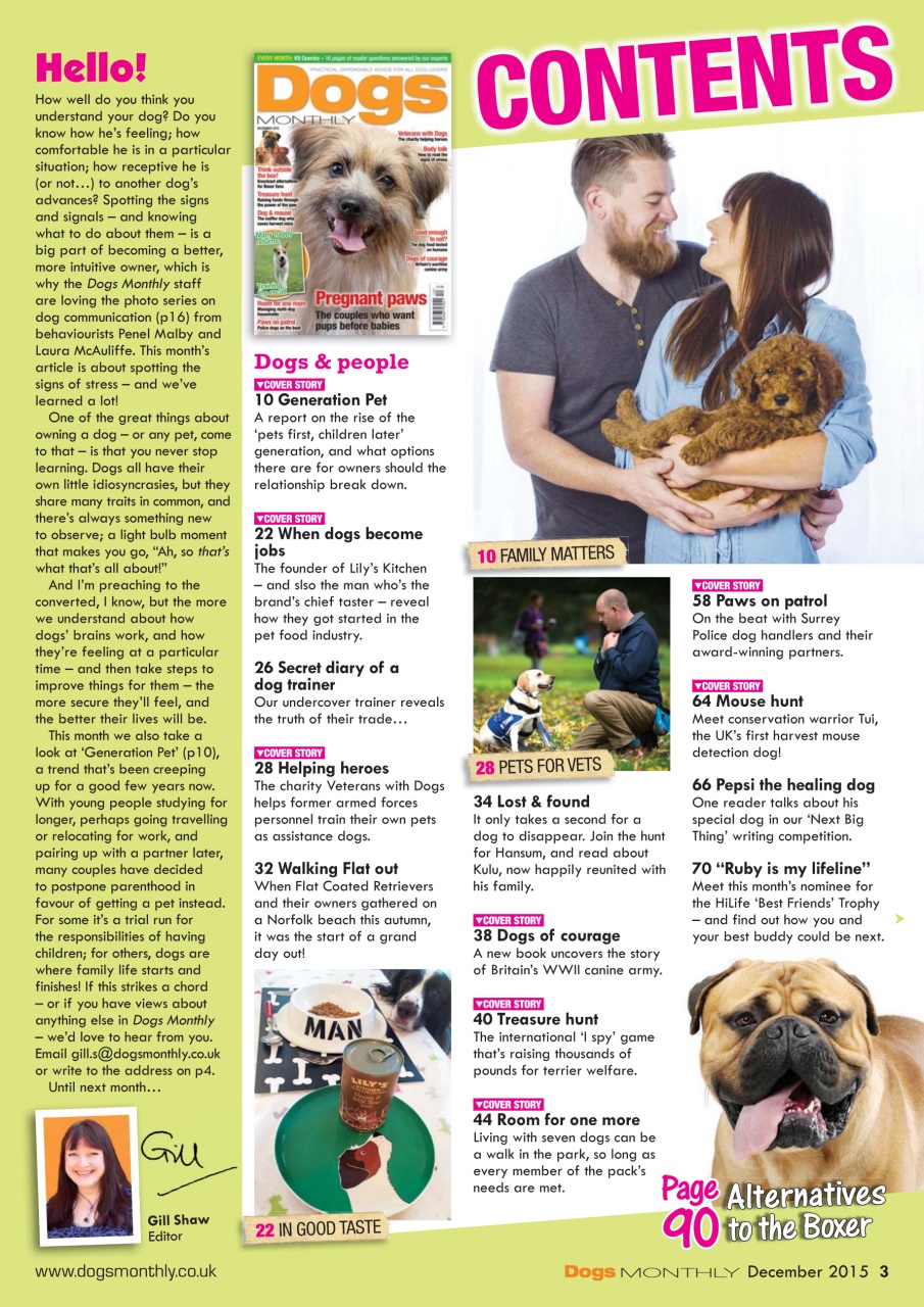 Dogs Monthly Preview Pages