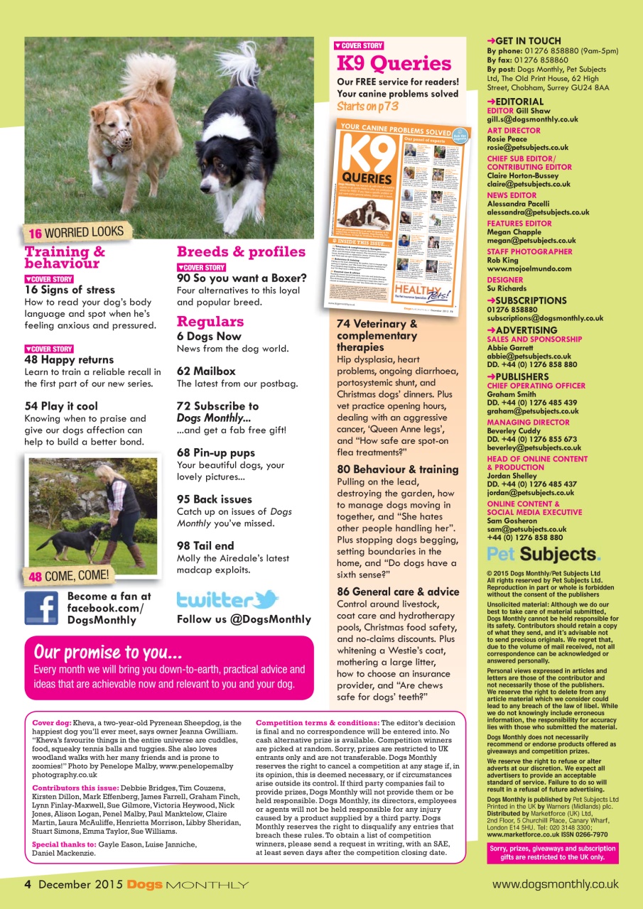 Dogs Monthly Preview Pages