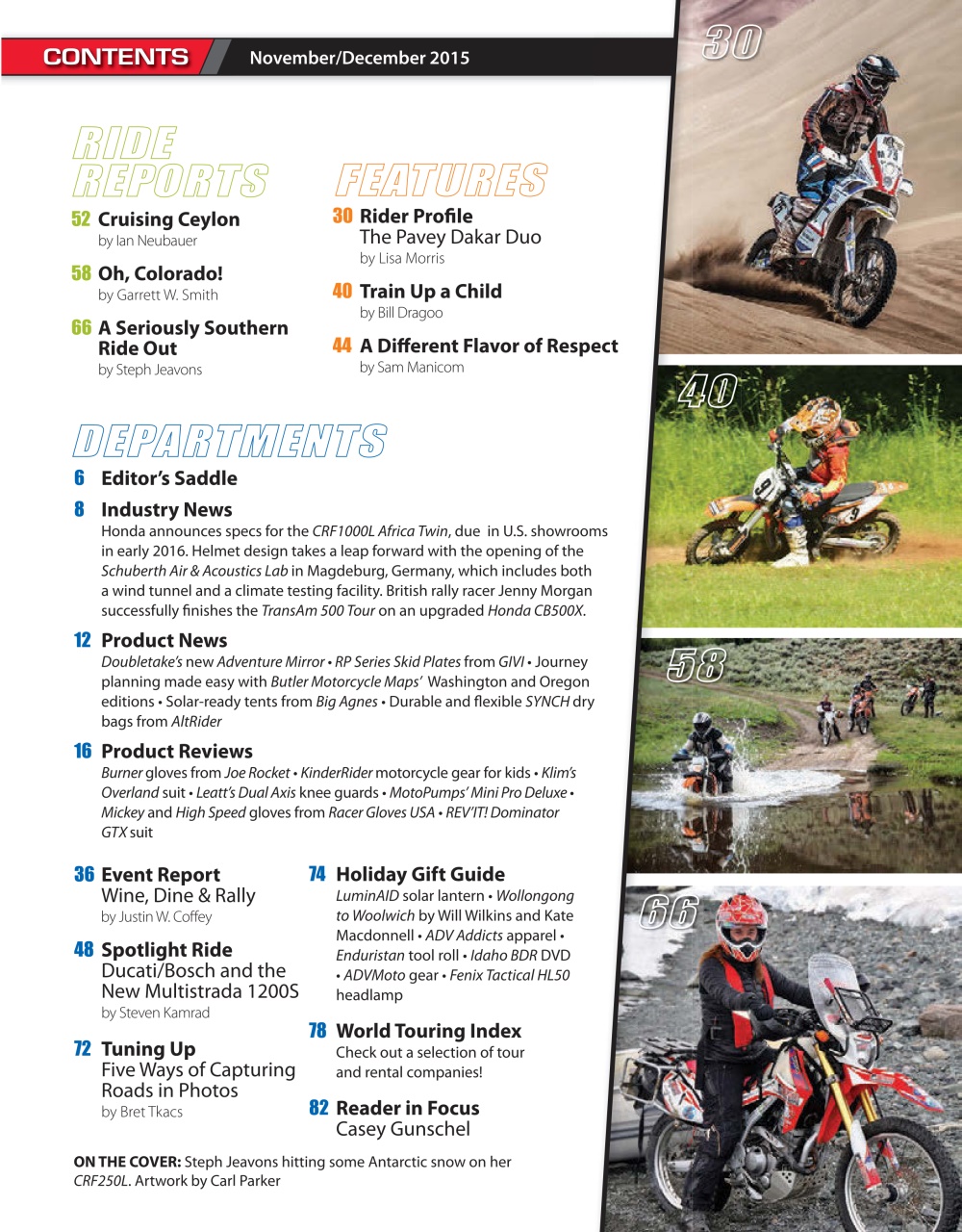 Adventure Motorcycle Preview Pages