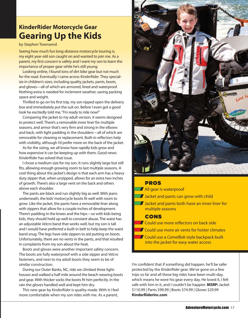 Adventure Motorcycle Preview Pages