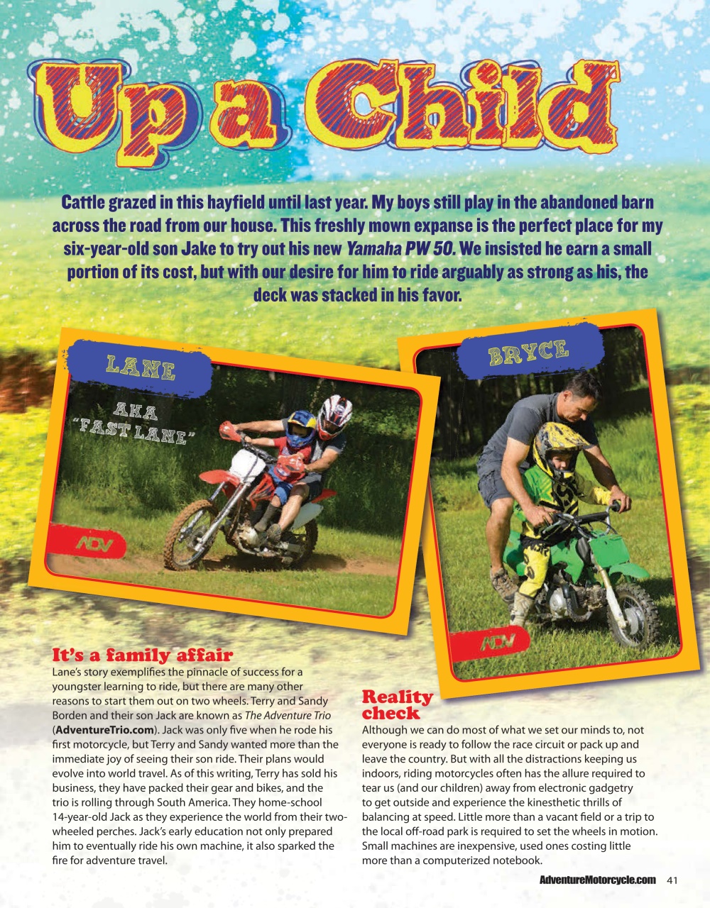 Adventure Motorcycle Preview Pages