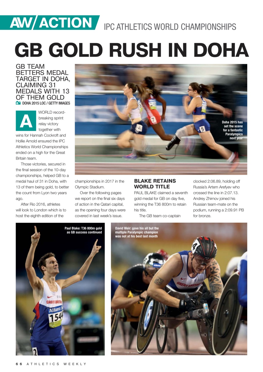 AW – Athletics Weekly Magazine Preview Pages