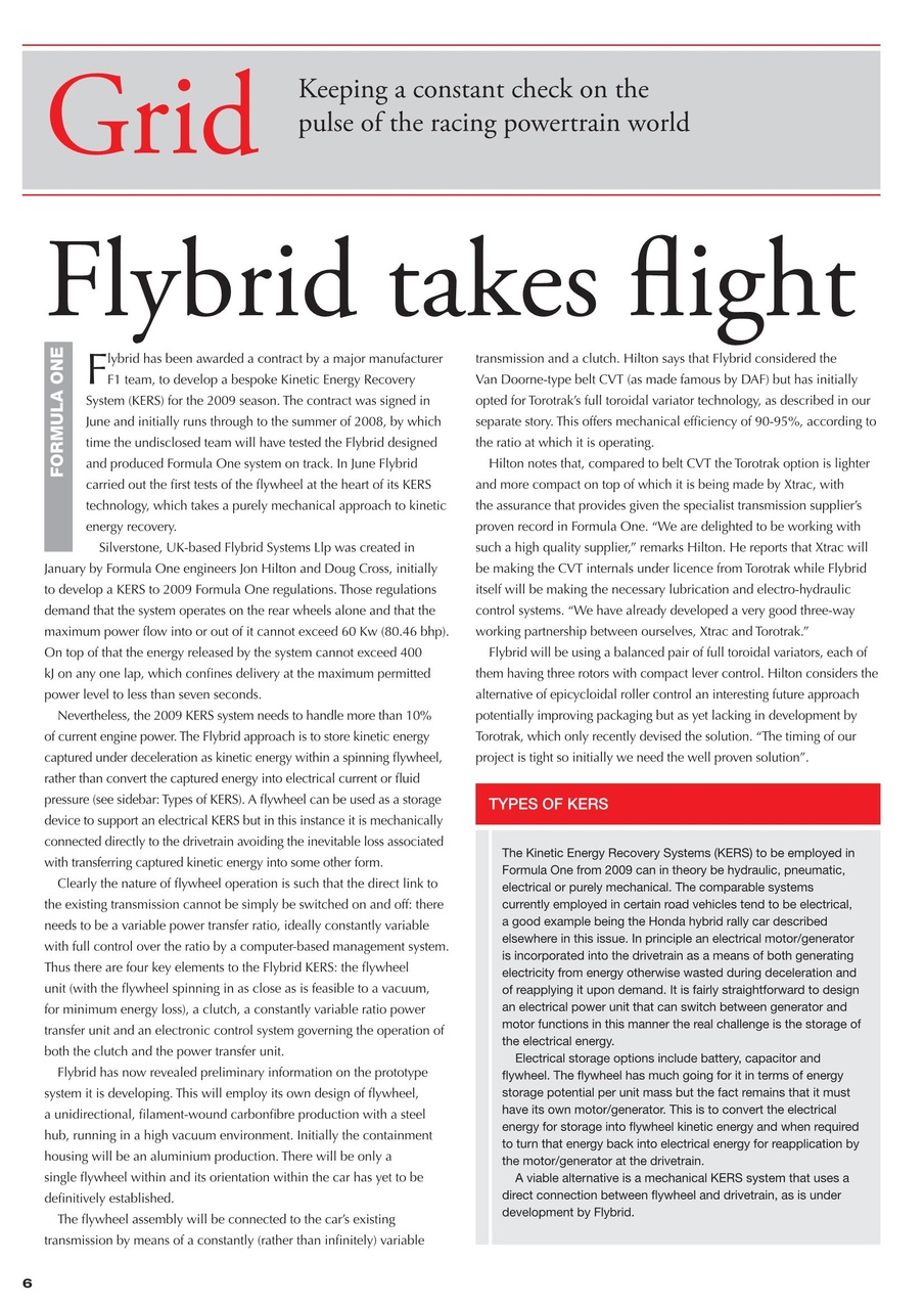 Race Engine Technology Preview Pages